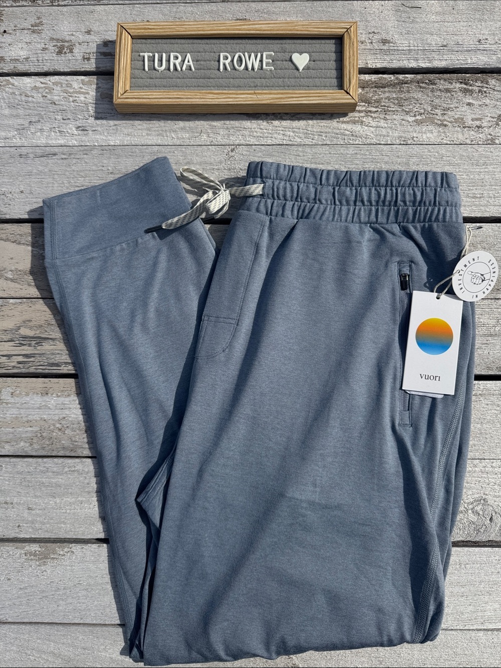 Vuori Ponto Performance Jogger 30 Inch flint Blue Heather Men's XXL